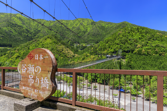 谷瀬の吊り橋