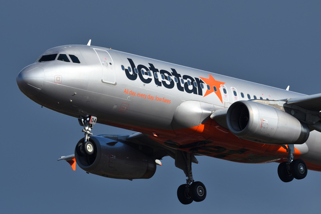 ジェットスター　飛行機　jetstar