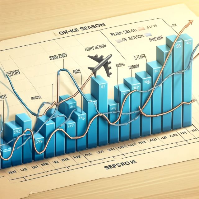 航空券の価格変動グラフ