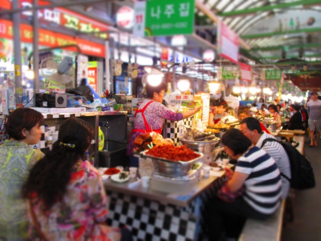 韓国　広蔵市場