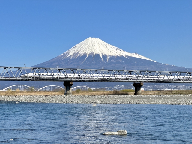 新幹線　富士山