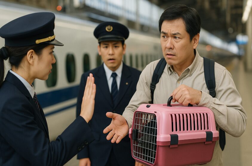 新幹線で犬が断られた①