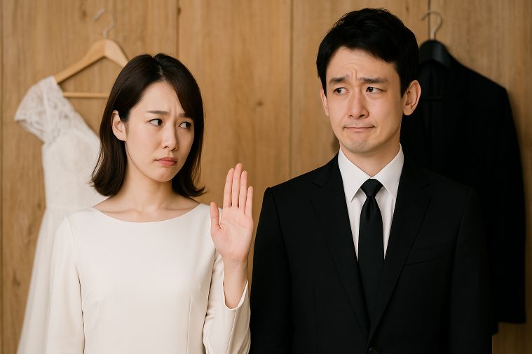 結婚式では白と黒の服に要注意