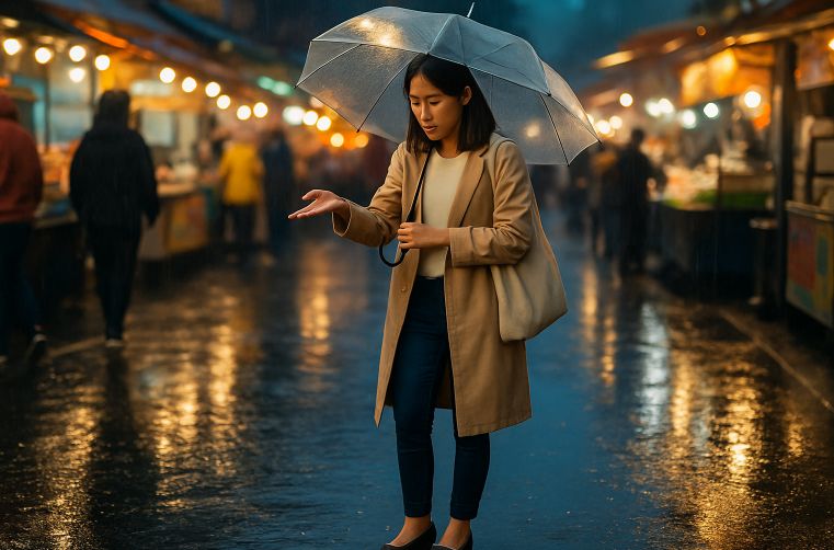 雨の日の靴や夜市での足元マナー