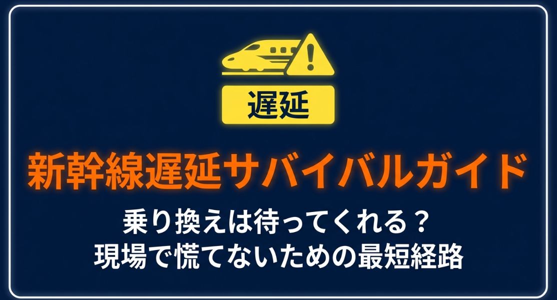 新幹線遅延で乗り換えは待ってくれる？対処法